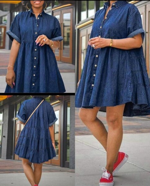 Robe en jean décontractée