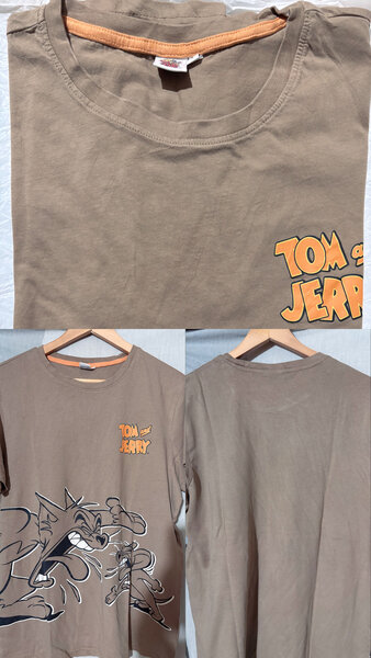 T-shirt Tom et Jerry marron