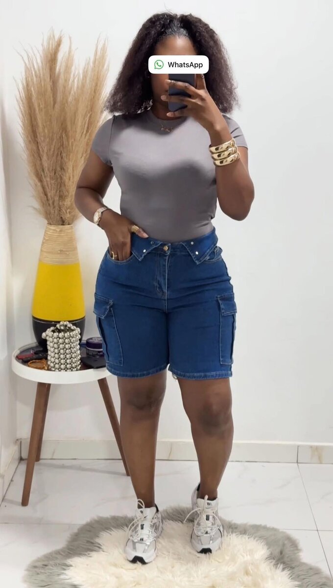 Short en jean confortable