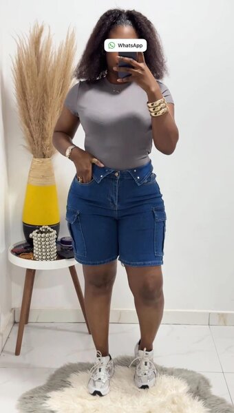 Short en jean confortable