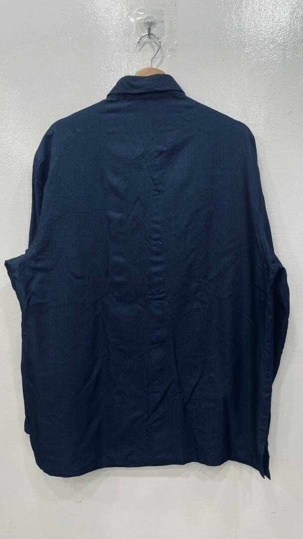 Chemise bleue imprimée homme