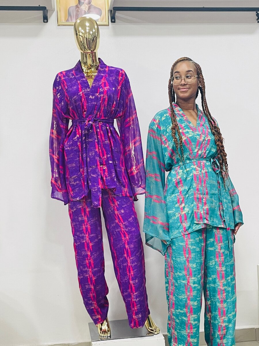 Ensembles deux pièces soies 