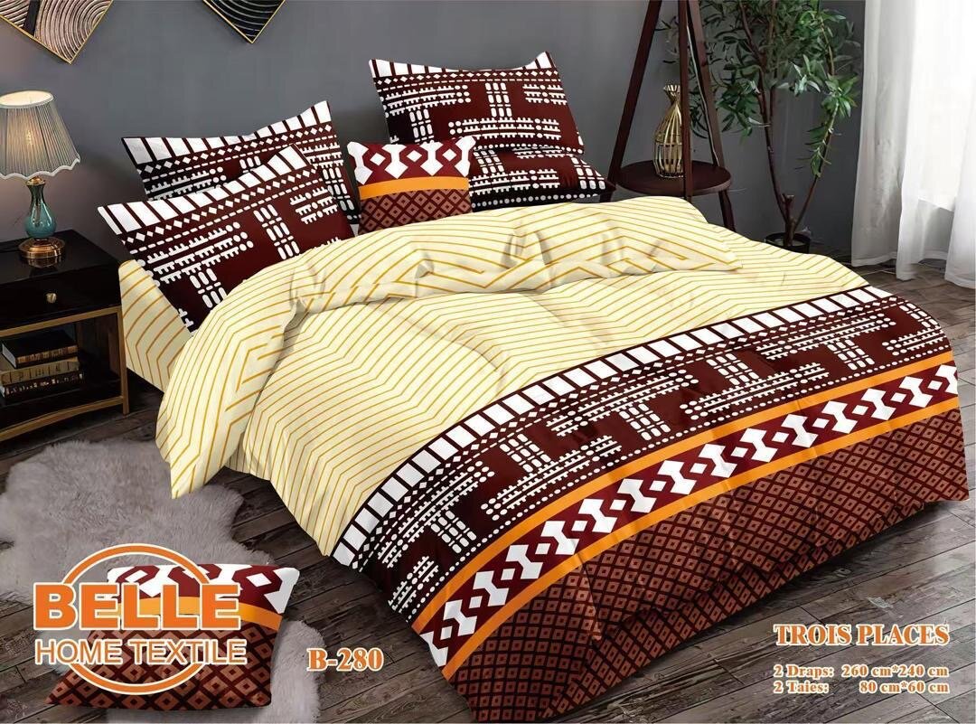 Parure de lit géométrique 3pcs