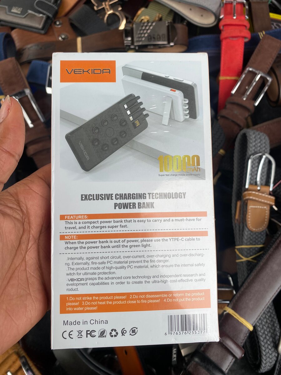 VEKIDA 10000mAh Power Bank