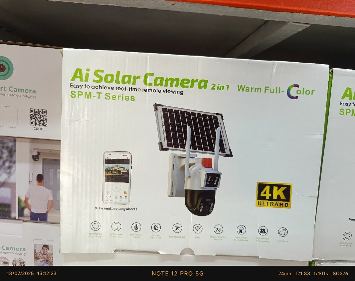 Caméra de Surveillance Solaire