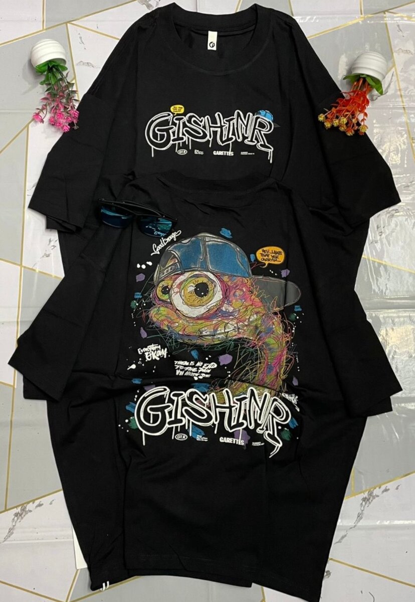 Chemise à motif abstrait