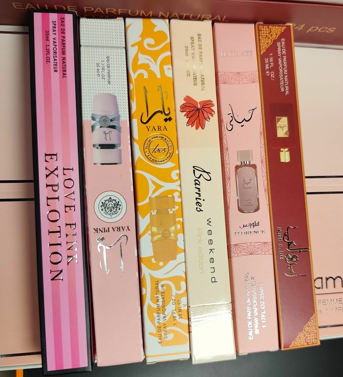 Lot de 6 parfums miniatures