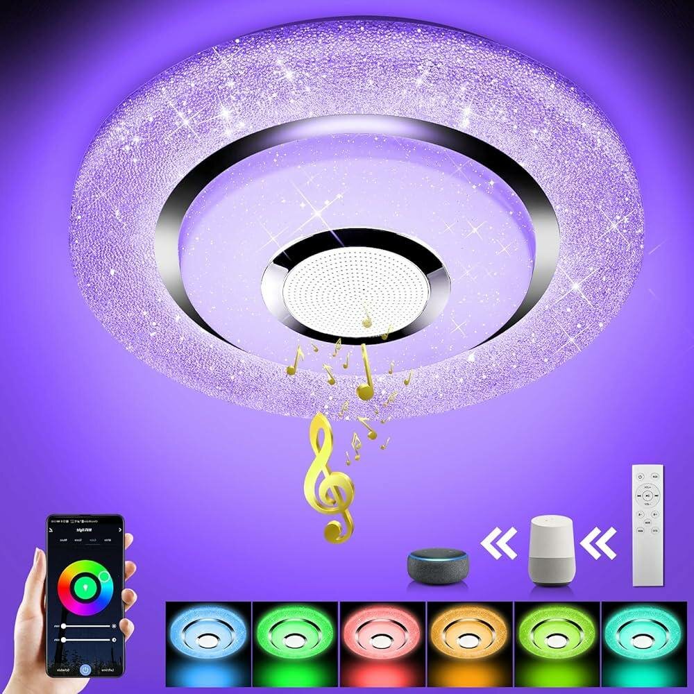 Plafonnier LED RGB avec Télécommande