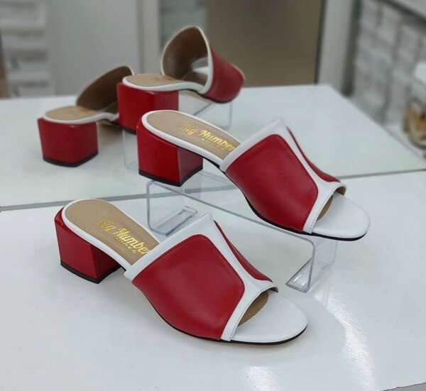 Mules à talons ouverts