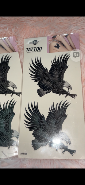 Tattoos Temporaires Roses & Aigles