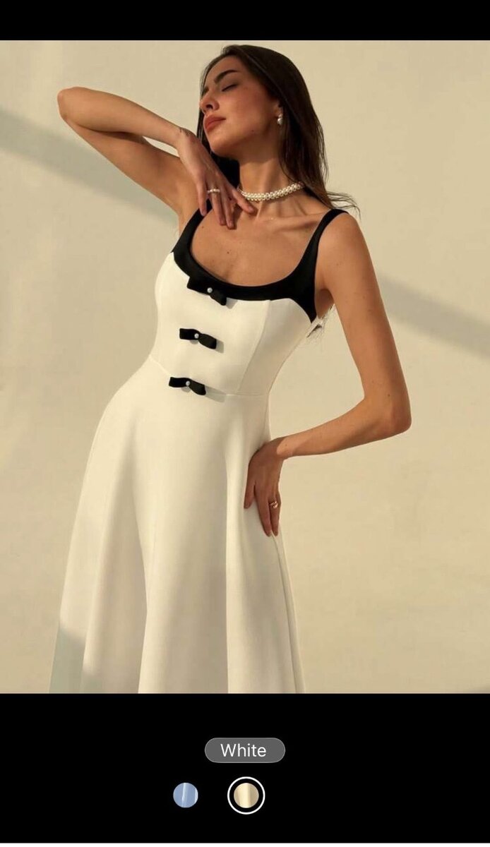 Robe Évasée Élégante Blanche