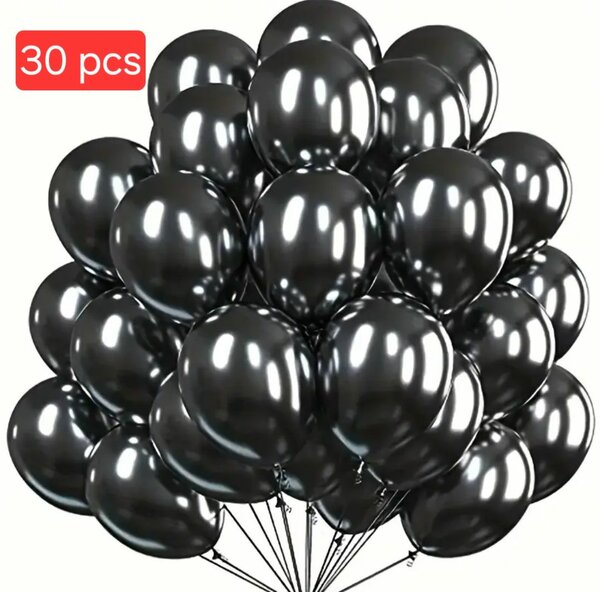 Ballons gonflable oirs 30 pcs