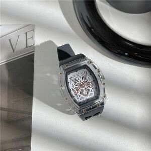 Montre squelette transparente