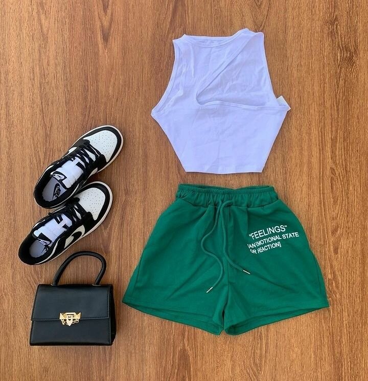 Girl top and down and all