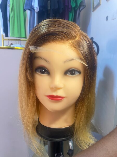 Dark root blonde wig