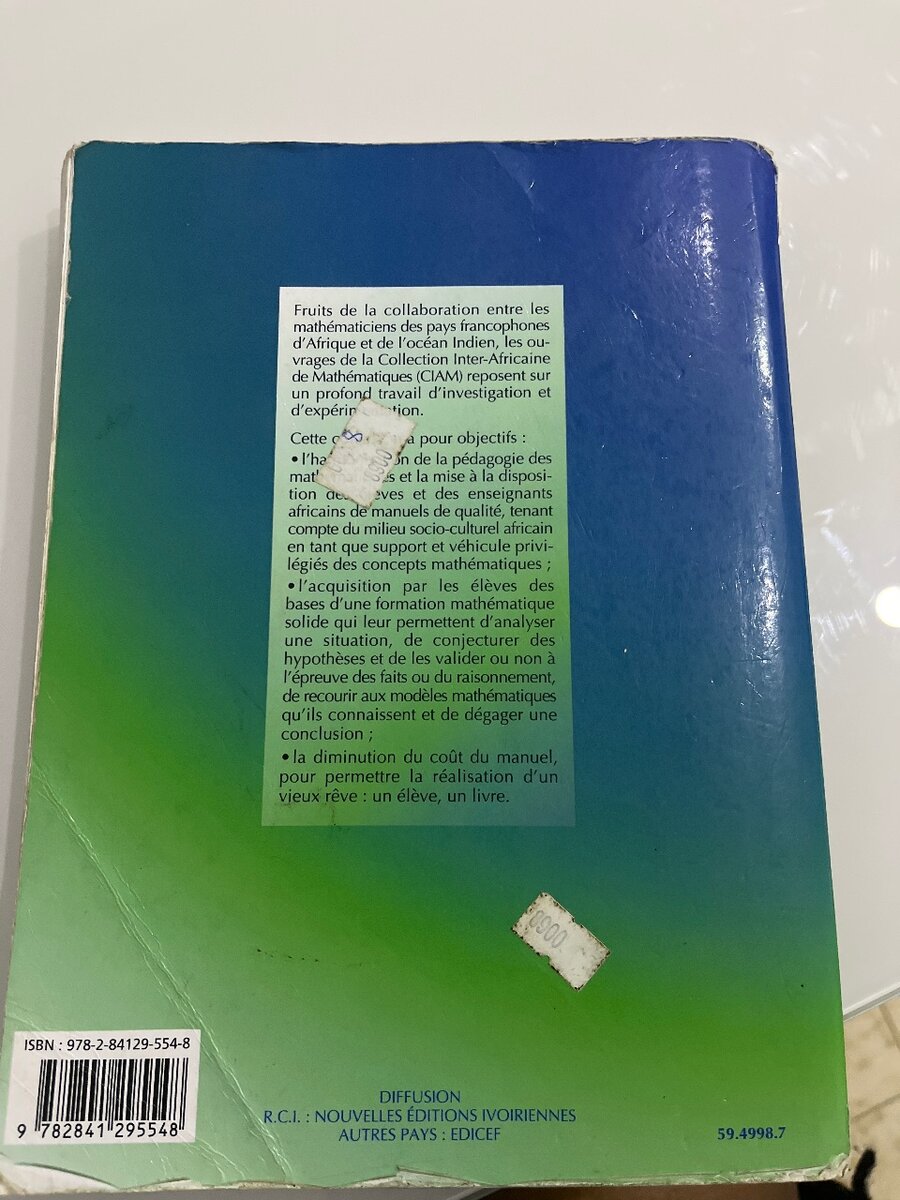 Livre de Mathématiques Terminale