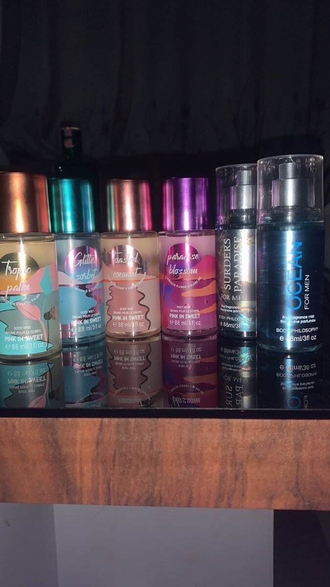 Body philosophy:60gh, Victorian secret:90gh, small splash 35