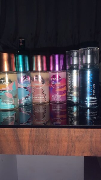 Body philosophy:60gh, Victorian secret:90gh, small splash 35