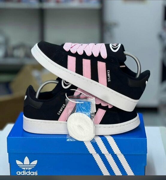 Adidas Campus noires/roses neuves