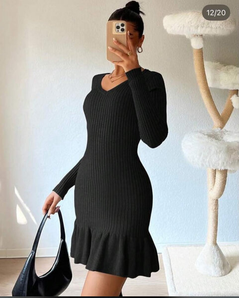 Robe en tricot élégante