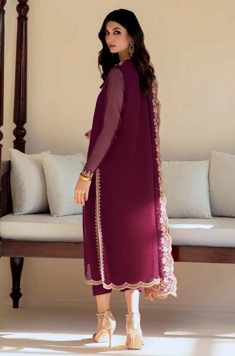 New pure chiffon stitch 3 pc dc free