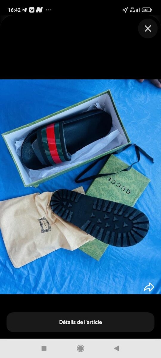 Chaussures de plage Gucci