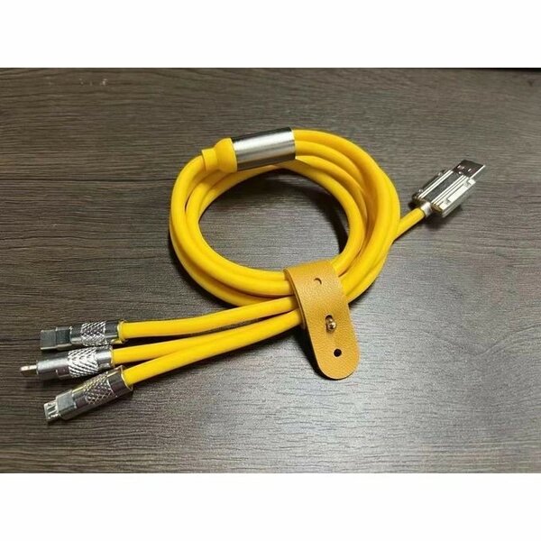 Câble de charge 3 en 1 jaune