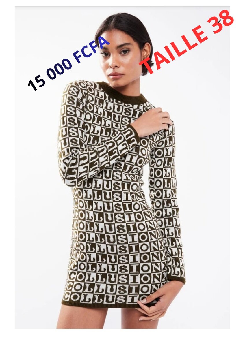 Robe Pull Illusion Taille 38