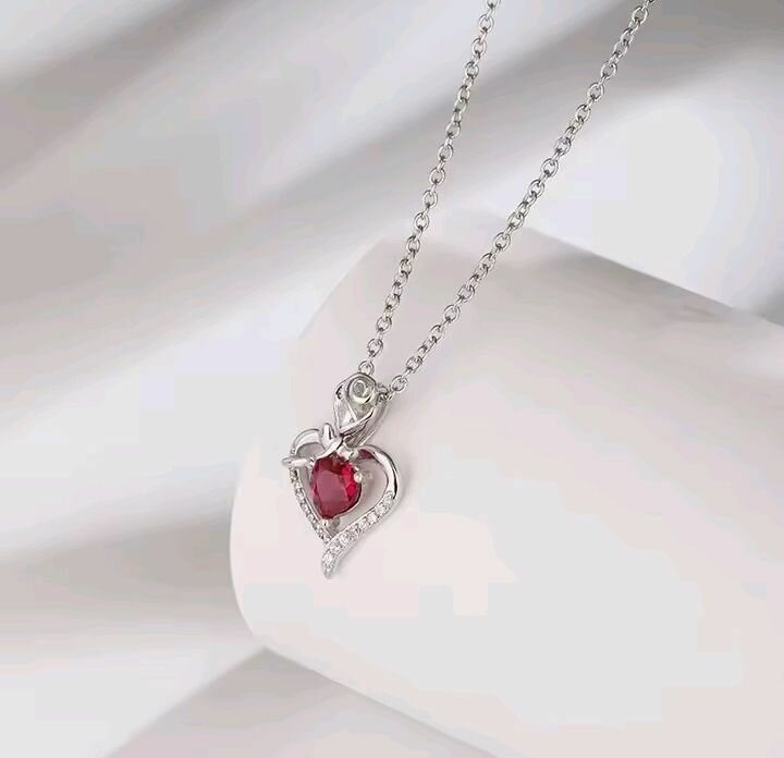 Collier cœur en argent élégant