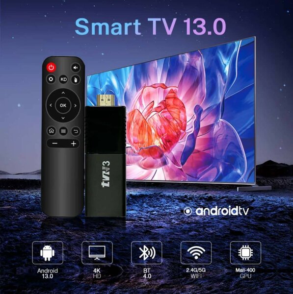Clé TV Android 13.0 4K HD