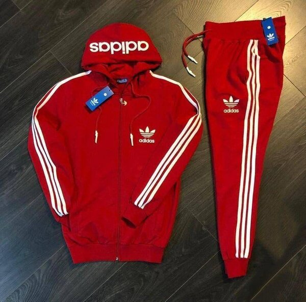 Ensemble de jogging rouge Adidas