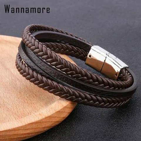 Bracelet homme marron