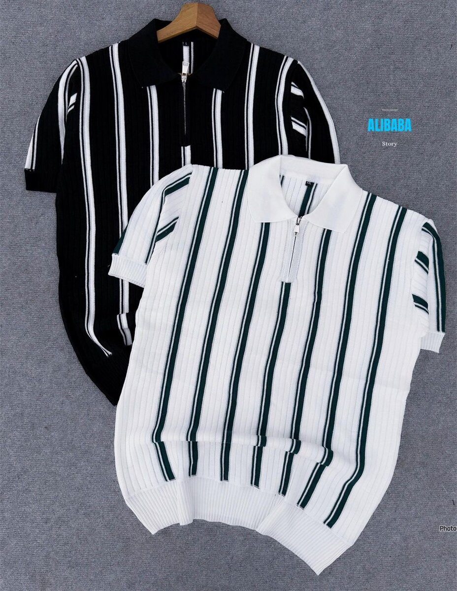 Polo en maille zippé élégant