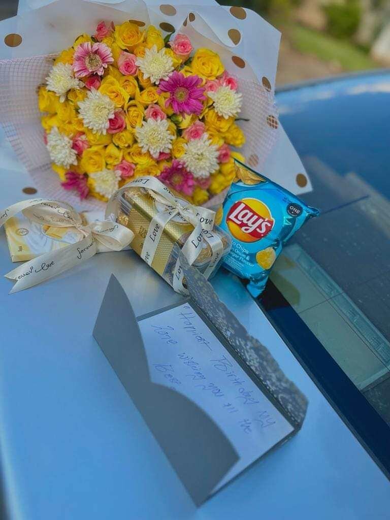 Flower bouquets and roses