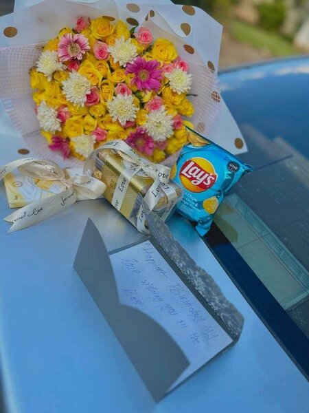 Flower bouquets and roses