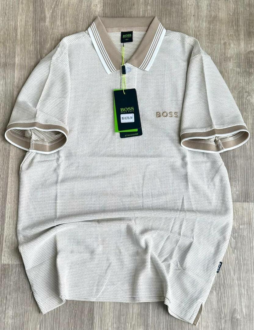 Polo BOSS blanc classique