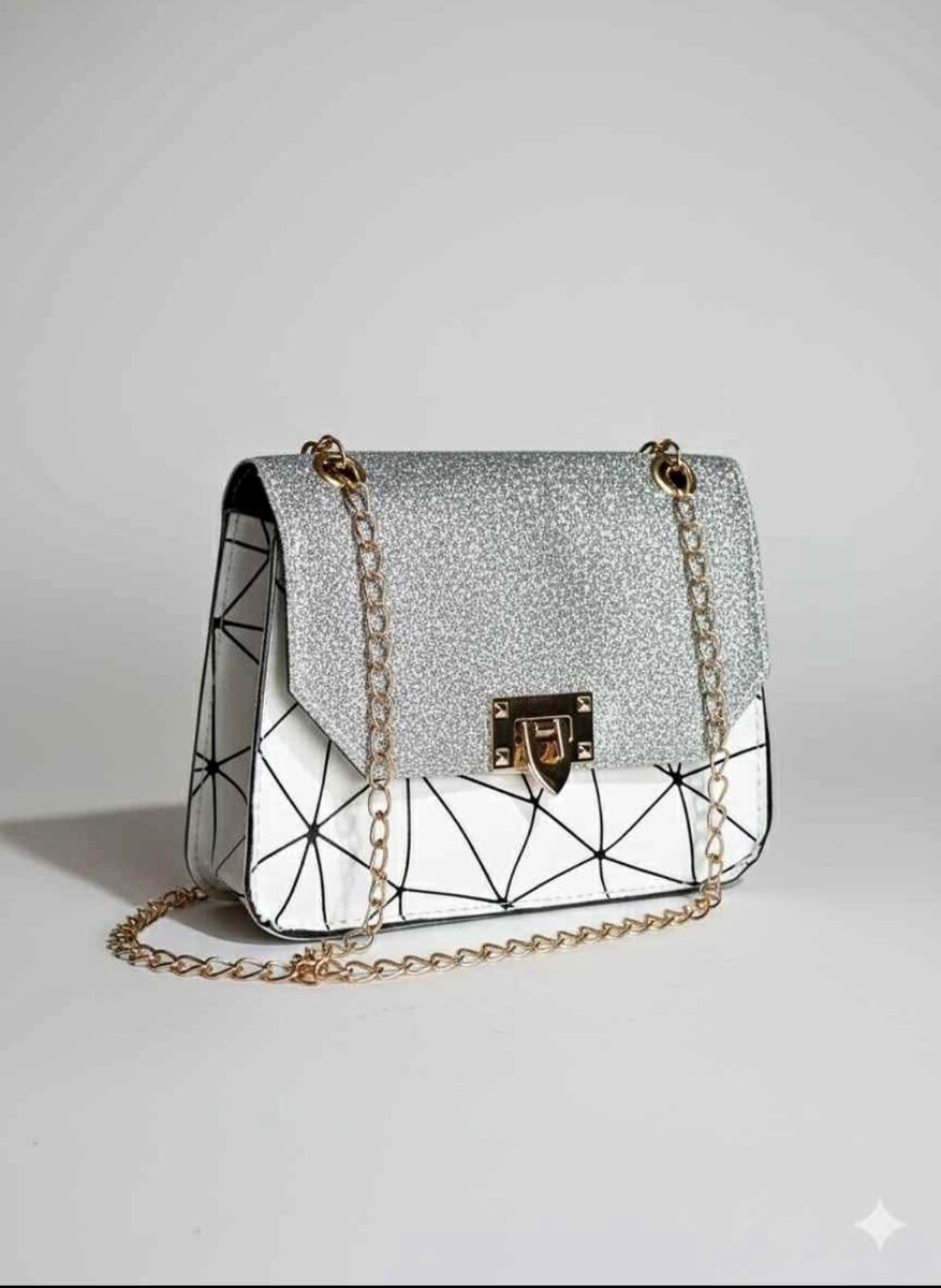 Sac à main géométrique chic