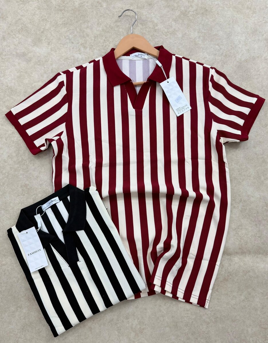 Polo à rayures élégantes