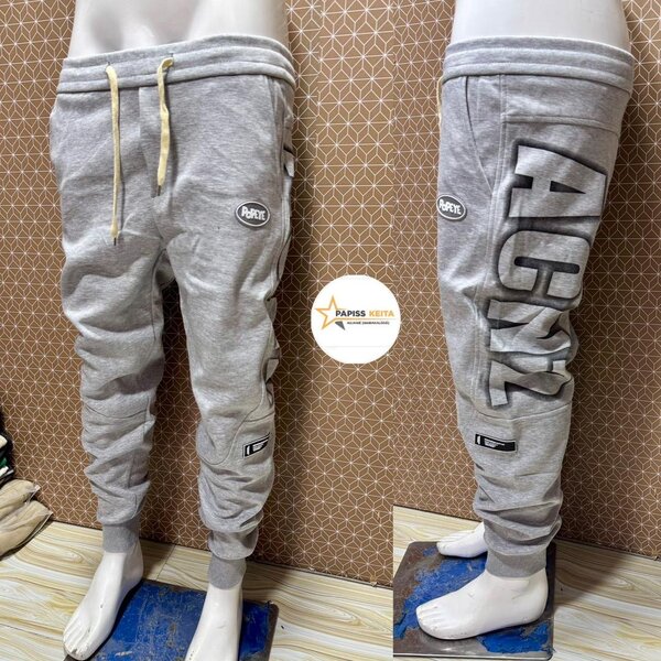 Pantalon Jogging Homme Gris