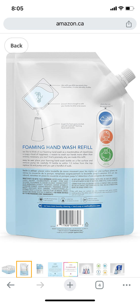 Method Foaming Handsoap Refill 28 fl oz