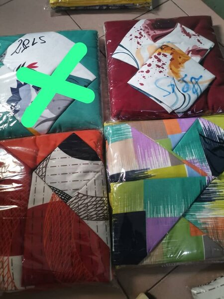 Draps de lit imprimés colorés