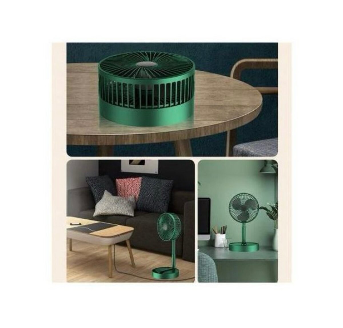 Ventilateur Télescopique Pliant Rechargeable