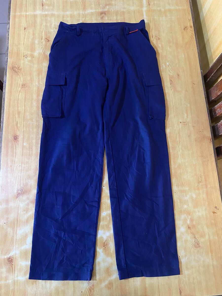 Pantalon cargo bleu TROJAN