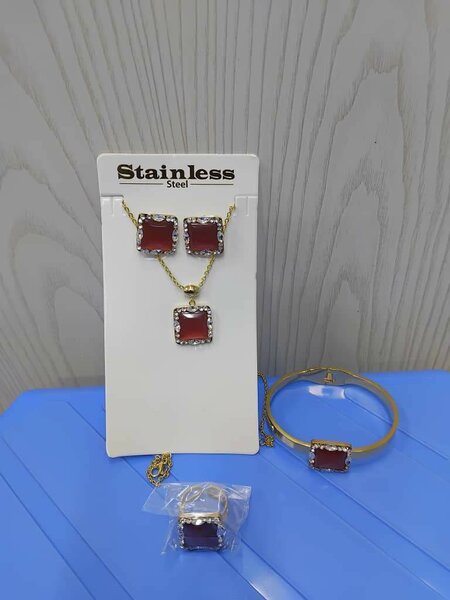 Parure Bijoux Acier Inoxydable