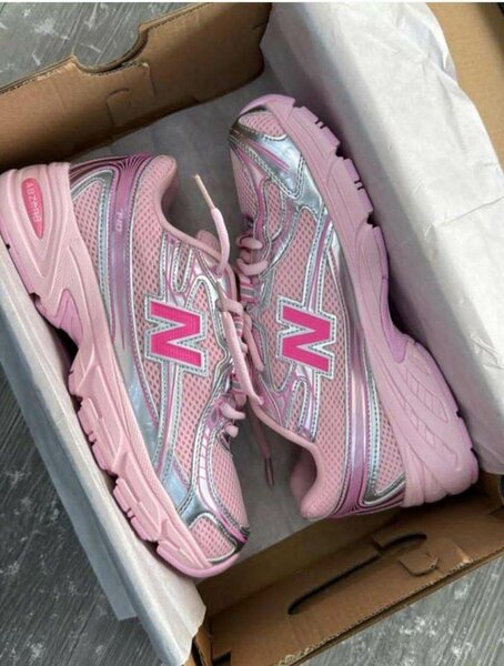 Baskets running roses femme