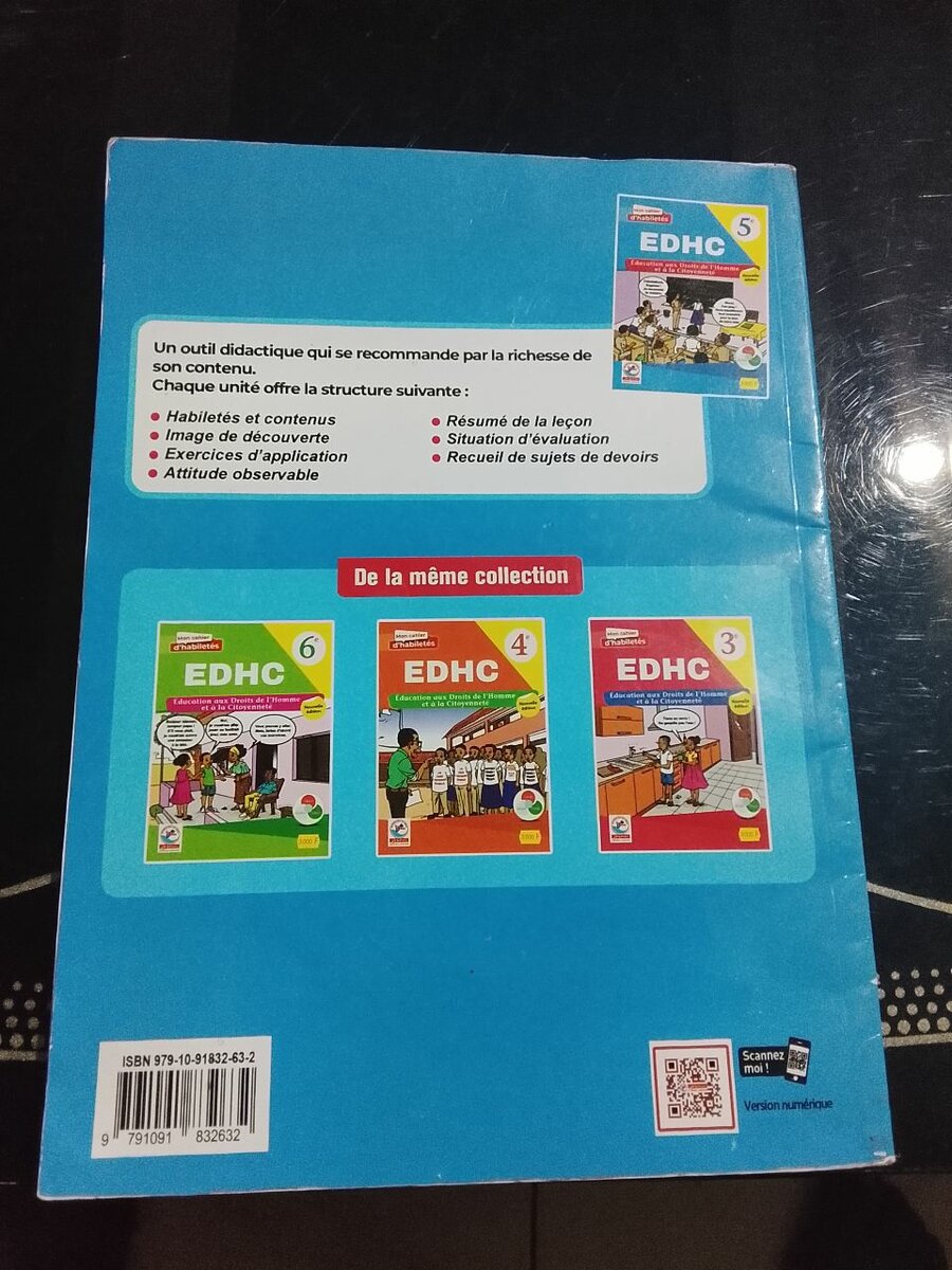 Cahier EDHC 5e Éducation Civique