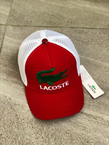 Casquette Trucker Lacoste Rouge