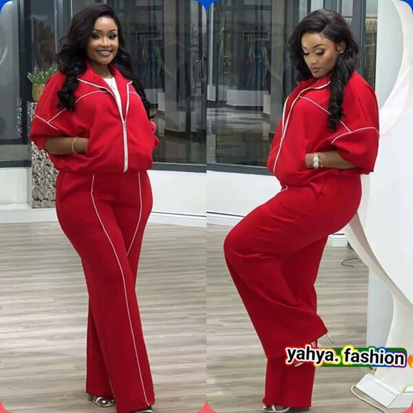 Ensemble de jogging rouge chic