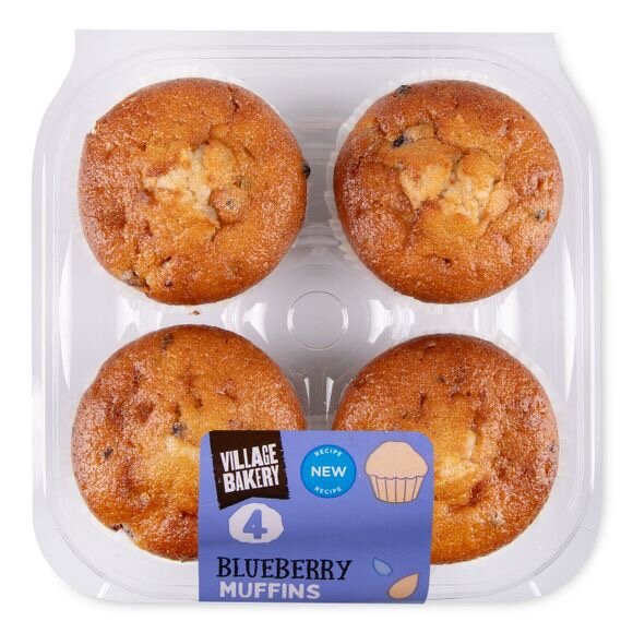 Village Bakery ChunkY Muffins 4 Pack - 4 Flavours Available