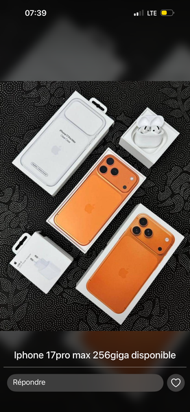 iPhone 17 Pro Max 256 Go Orange